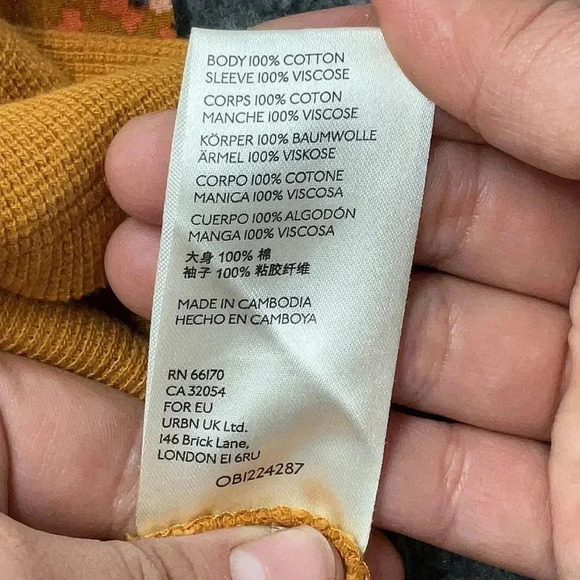 Anthropologie Rust Orange Boho Oversized Annette Top Blouse Size XS - Picture 8 of 9